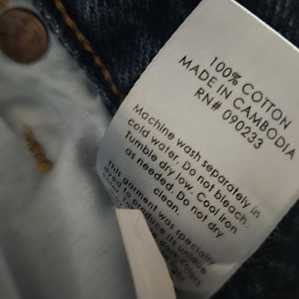 PacSun 90s Straight Leg Distressed Jeans 25 Light Wash - Picture 13 of 15